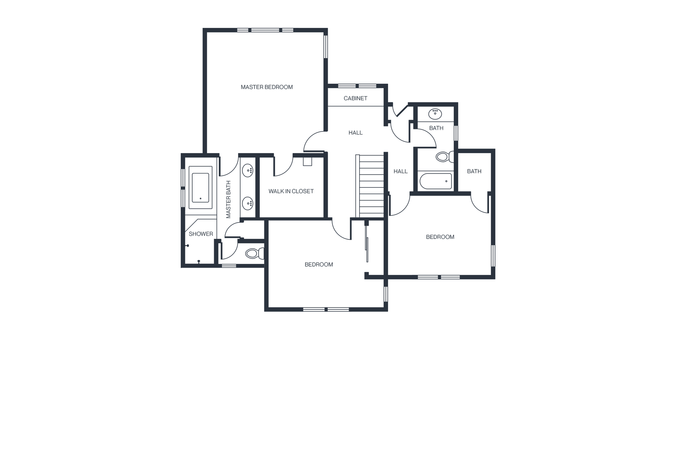 776 Cambridge Floor Plan, Second Floor